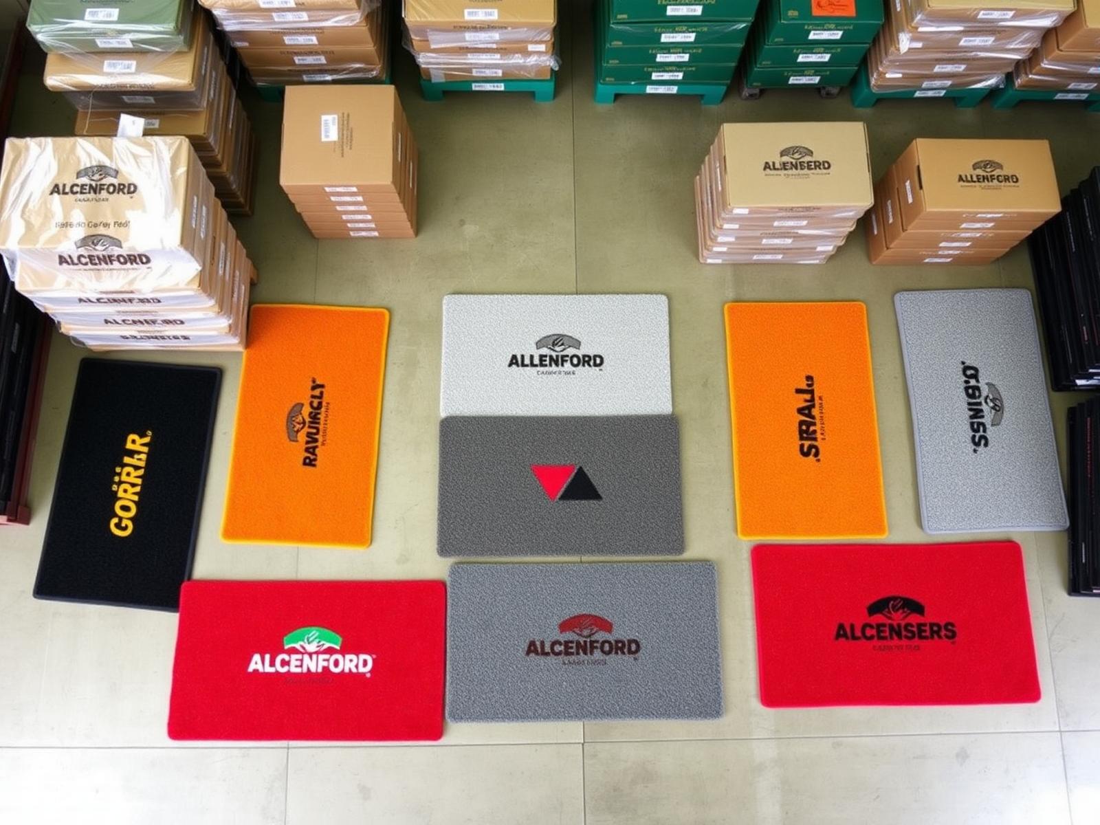 Collezione di tappeti personalizzati con logo